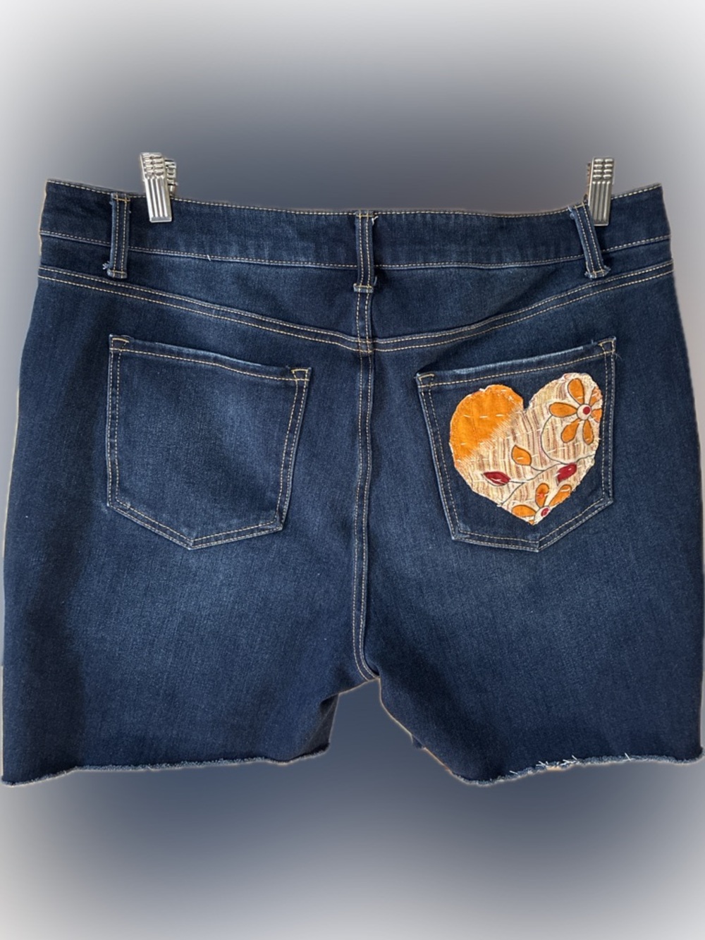 SOLD 🚫 Upcycled Denim Shorts - Picture 4 of 4